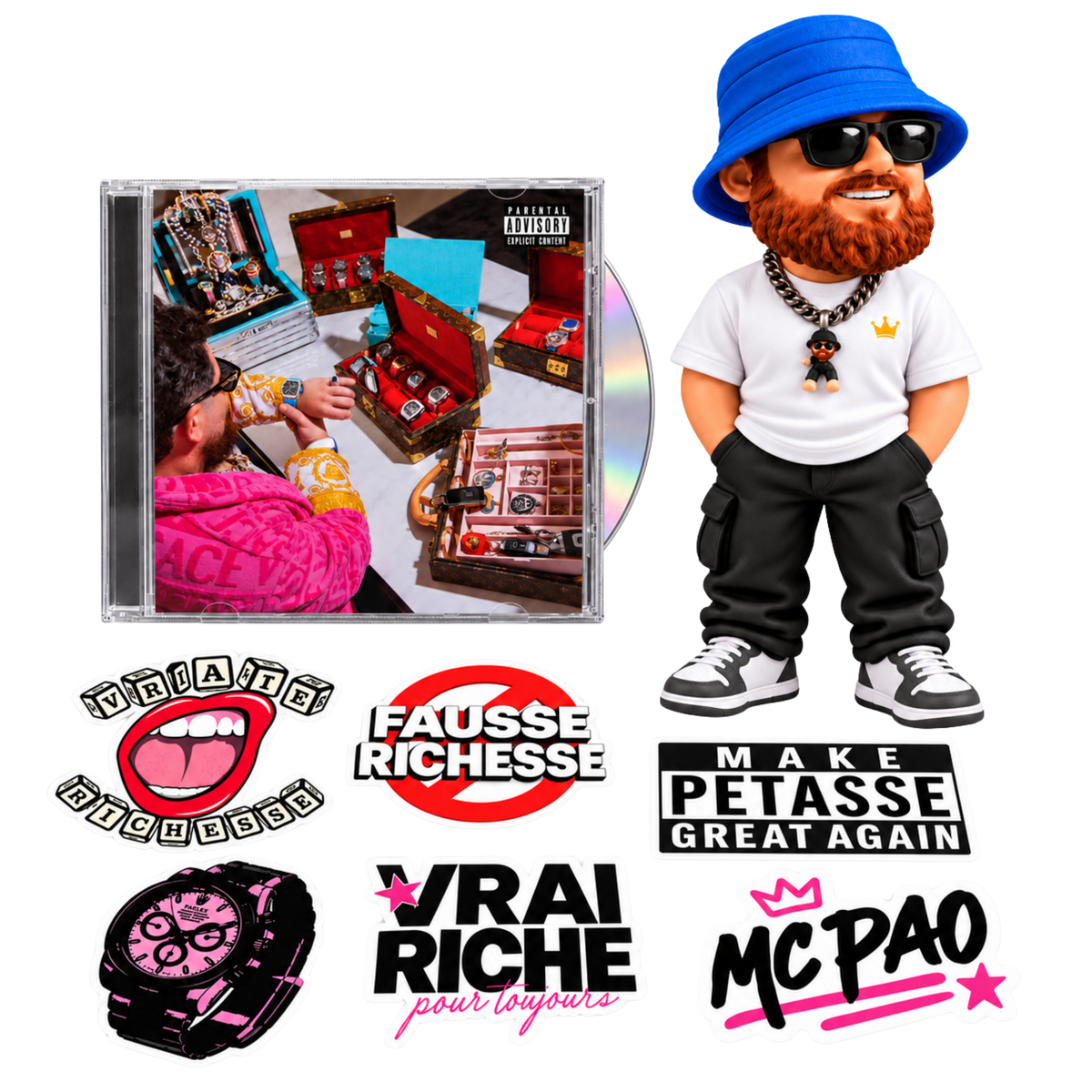 CD + Figurine USB MC Pao + Stickers