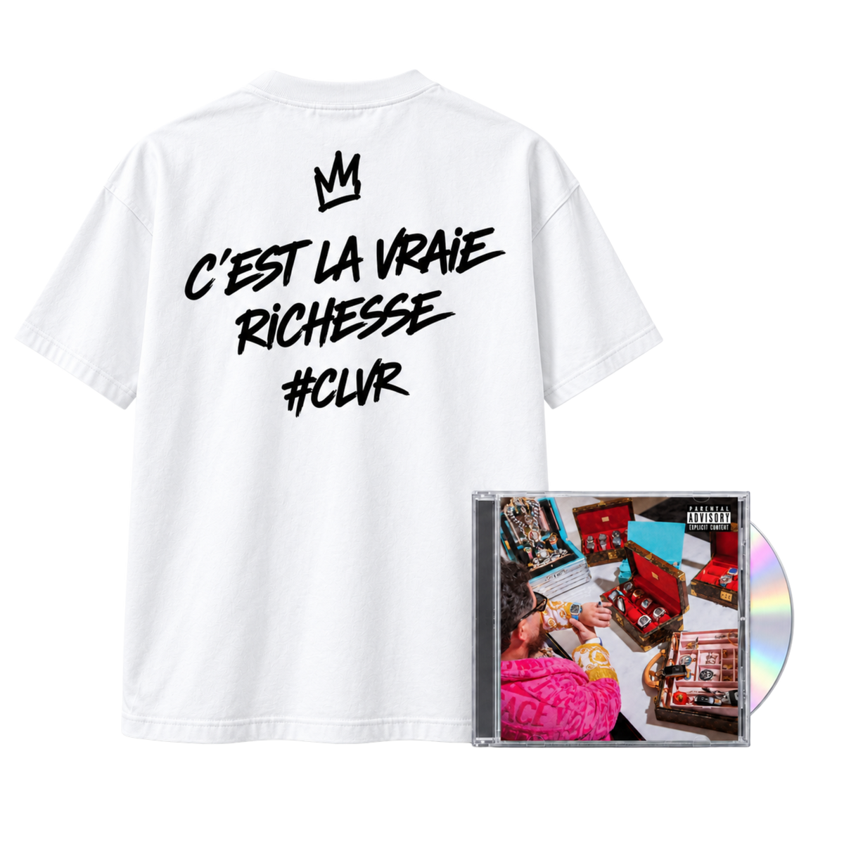 T-shirt collector USB "CLVR" + CD