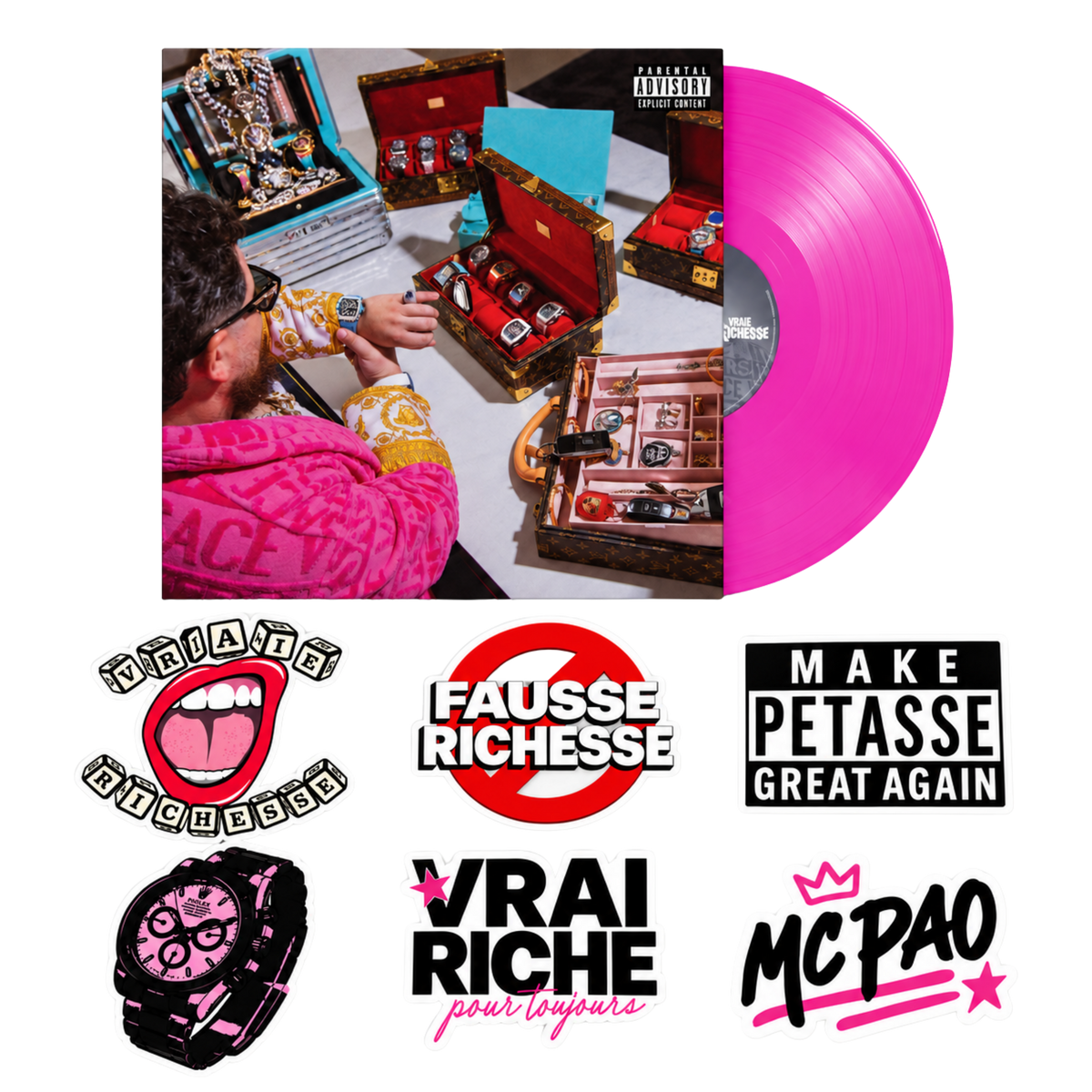 Vinyle + Stickers CLVR