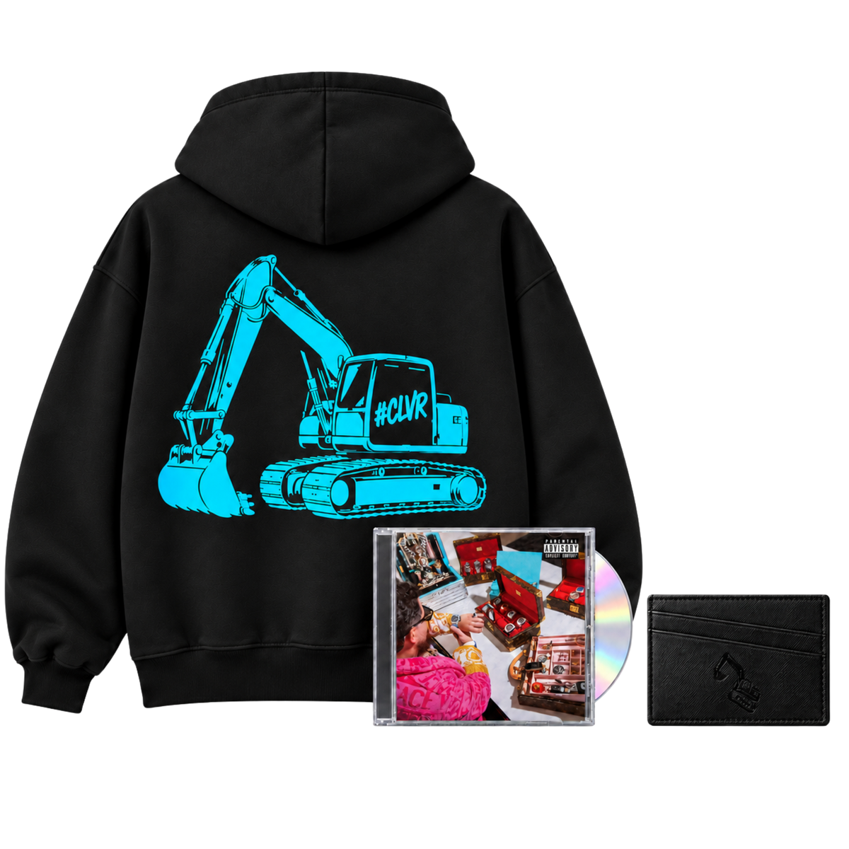 Hoodie collector USB "TRACTO" + CD + porte-cartes collector USB