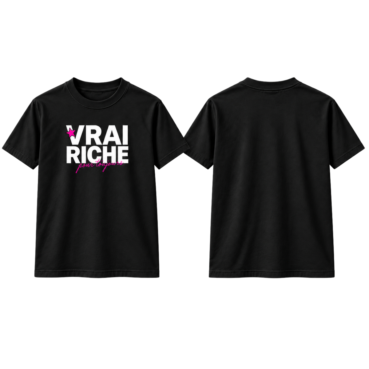 T-shirt collector USB "VRAI RICHE"